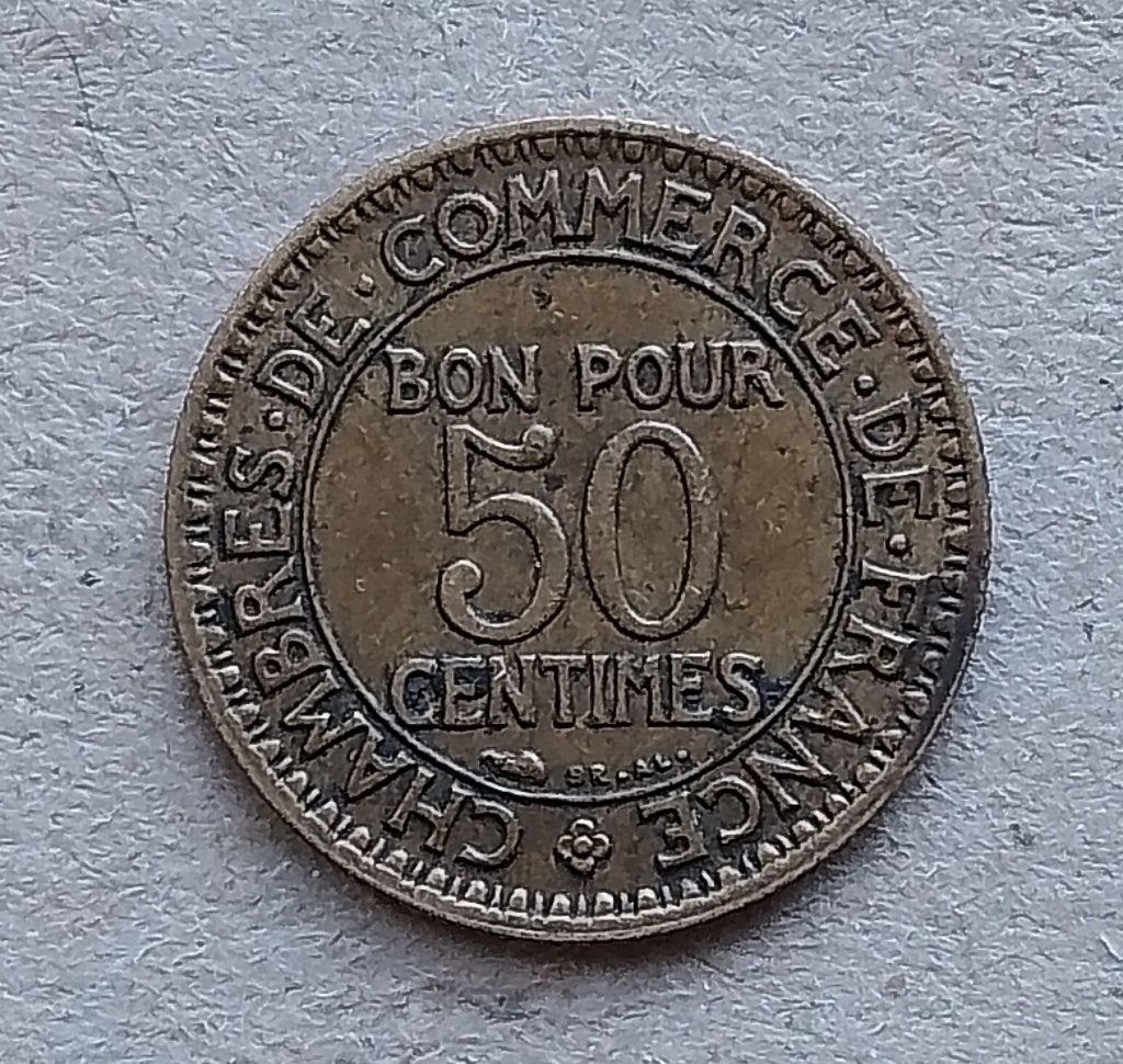 Frankrijk, 50 centimes 1928, Ophalen of Verzenden, Frankrijk, Losse munt