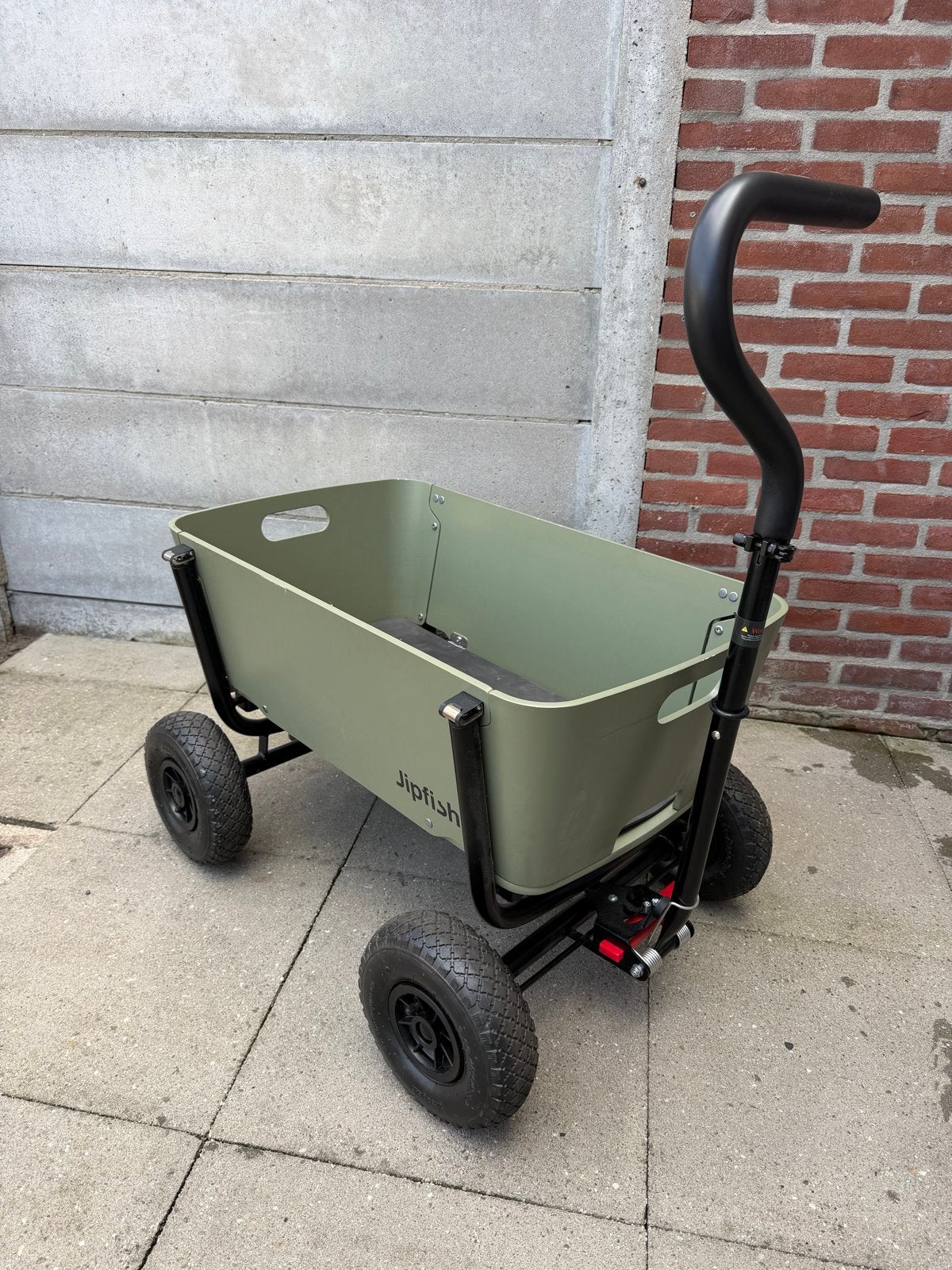 Jipfish Bolderkar / Stoer Groen - Opvouwbaar, Caravans en Kamperen, Bolderkarren, Ophalen, Opvouwbaar, Zo goed als nieuw