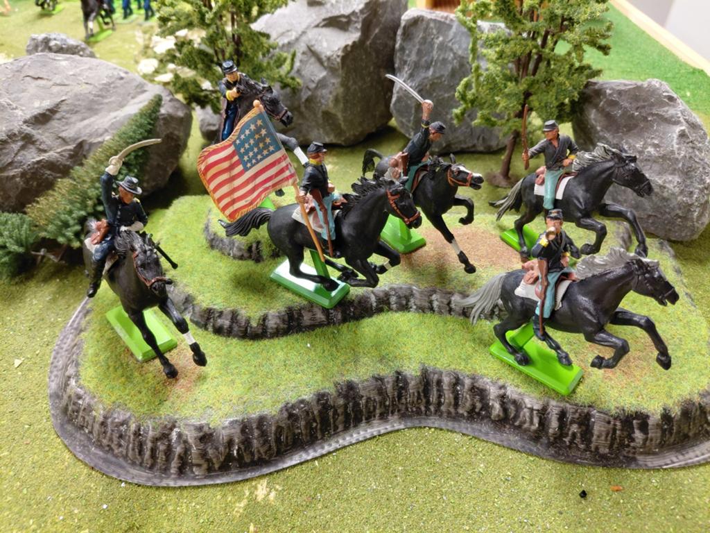 Britains Deetail figuren US cavalerie, Ophalen of Verzenden, Zo goed als nieuw