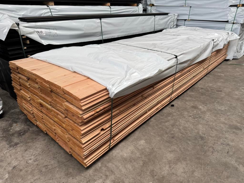 Douglas halfhouts planken | 18x195 mm | 400 - 500 cm, Ophalen, Nieuw, 250 cm of meer, Planken
