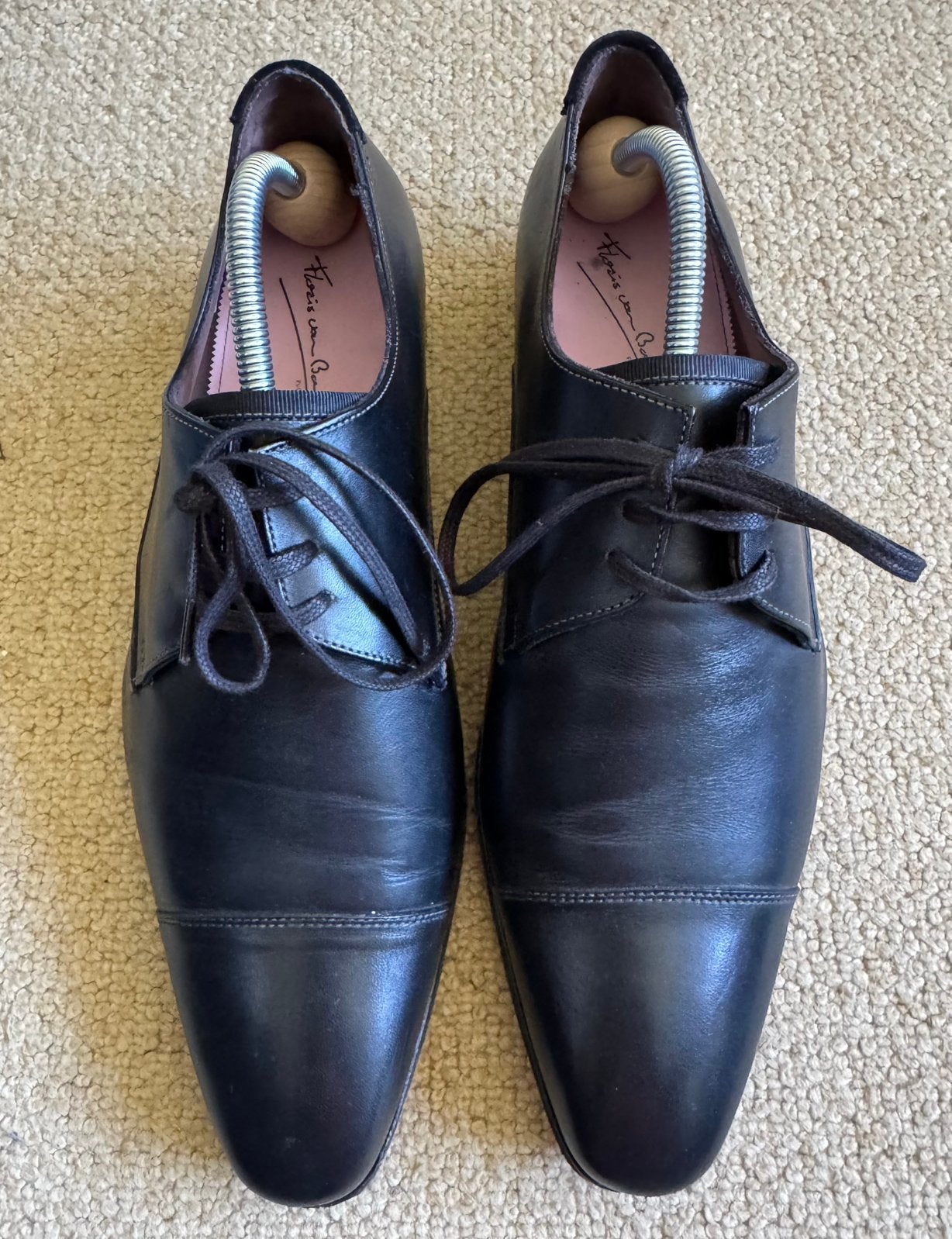 Floris van Bommel, 8-42, veterschoen, als nieuw, Kleding | Heren, Schoenen, Zwart, Ophalen of Verzenden, Zo goed als nieuw, Veterschoenen