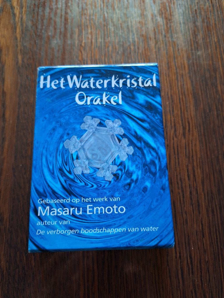 Het waterkristal orakel kaarten Masaru Emoto, Ophalen of Verzenden, Zo goed als nieuw, Tarot of Kaarten leggen, Overige typen