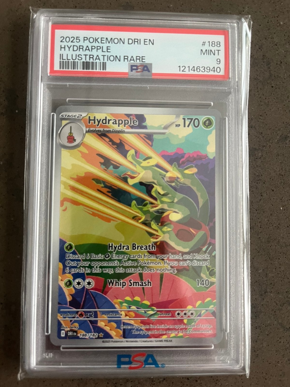 Hydrapple #188 [PSA 9] - Destined Rivals 2025, Ophalen of Verzenden, Zo goed als nieuw, Losse kaart