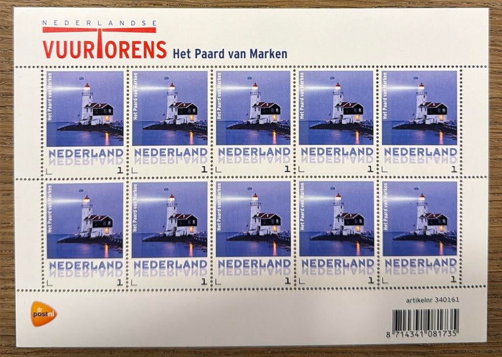 Postzegels pf. NL Vuurtorens. Het paard van Marken, Ophalen of Verzenden, Na 1940, Postfris