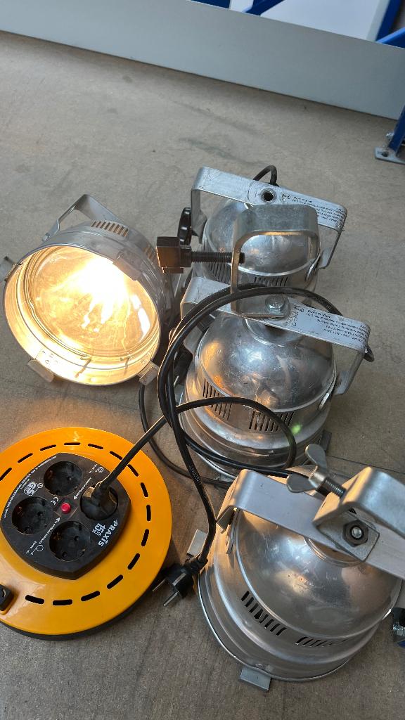 4x par 56 chroom 300 watt narrow samen 10 euro, Ophalen, Gebruikt, Licht