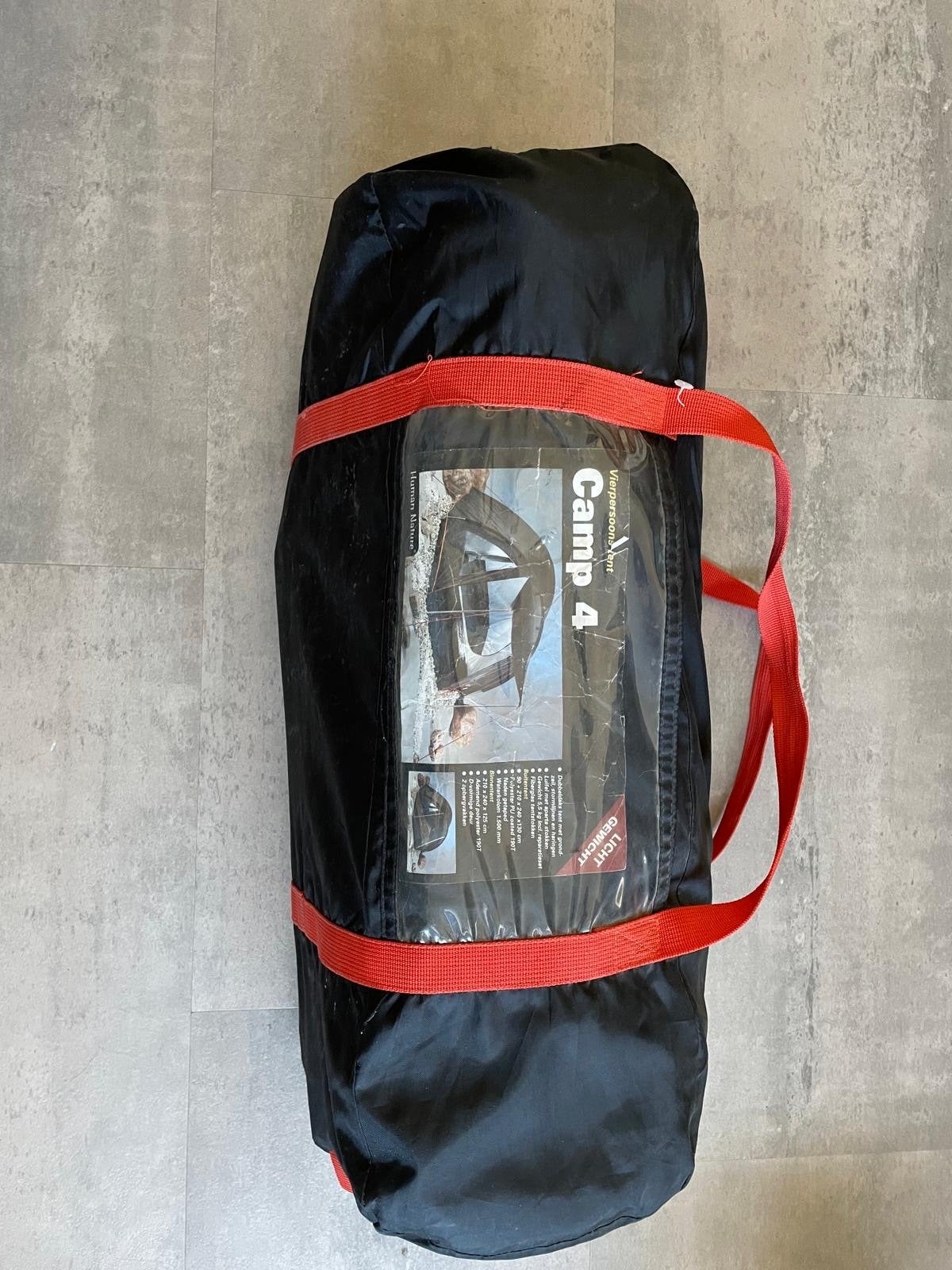 Camp 4 Vierpersoons Tent - Lichtgewicht en Compact, Caravans en Kamperen, Ophalen, Gebruikt, Tot en met 4