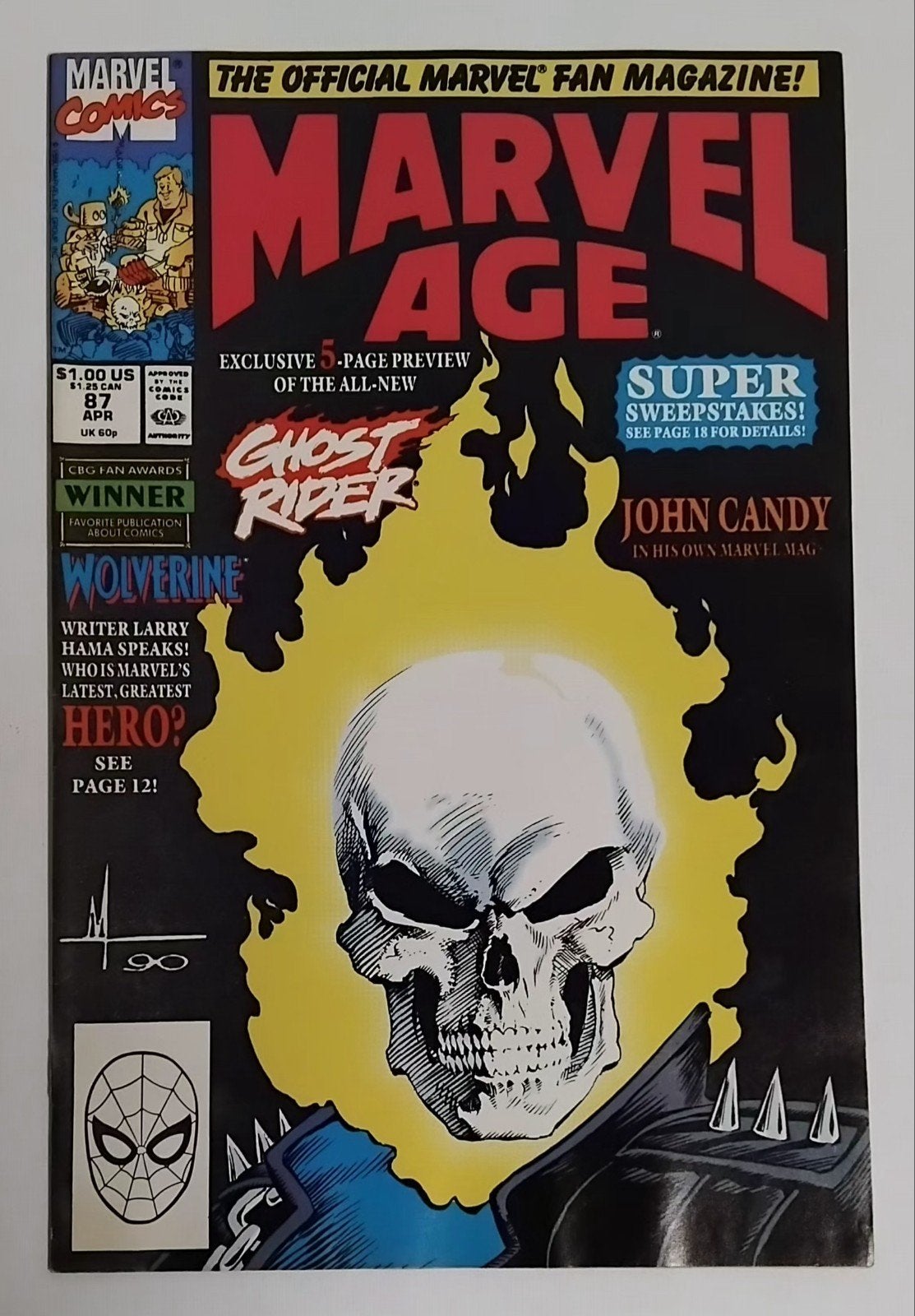 Marvel Age #87 ( Marvel 1990 ) VF., Boeken, Eén comic, Amerika, Ophalen of Verzenden, Zo goed als nieuw