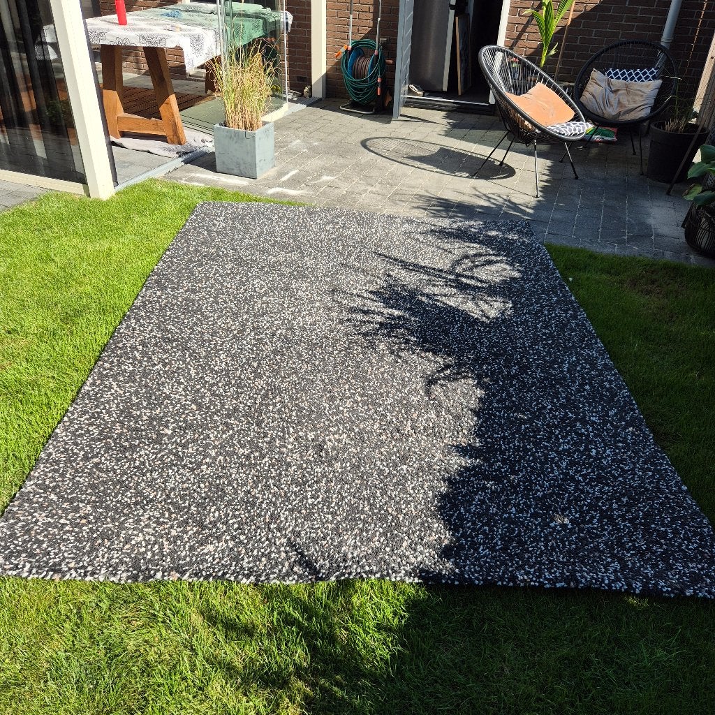 Vloerkleed, Huis en Inrichting, Stoffering | Tapijten en Kleden, Ophalen, Gebruikt, Zwart, 200 cm of meer