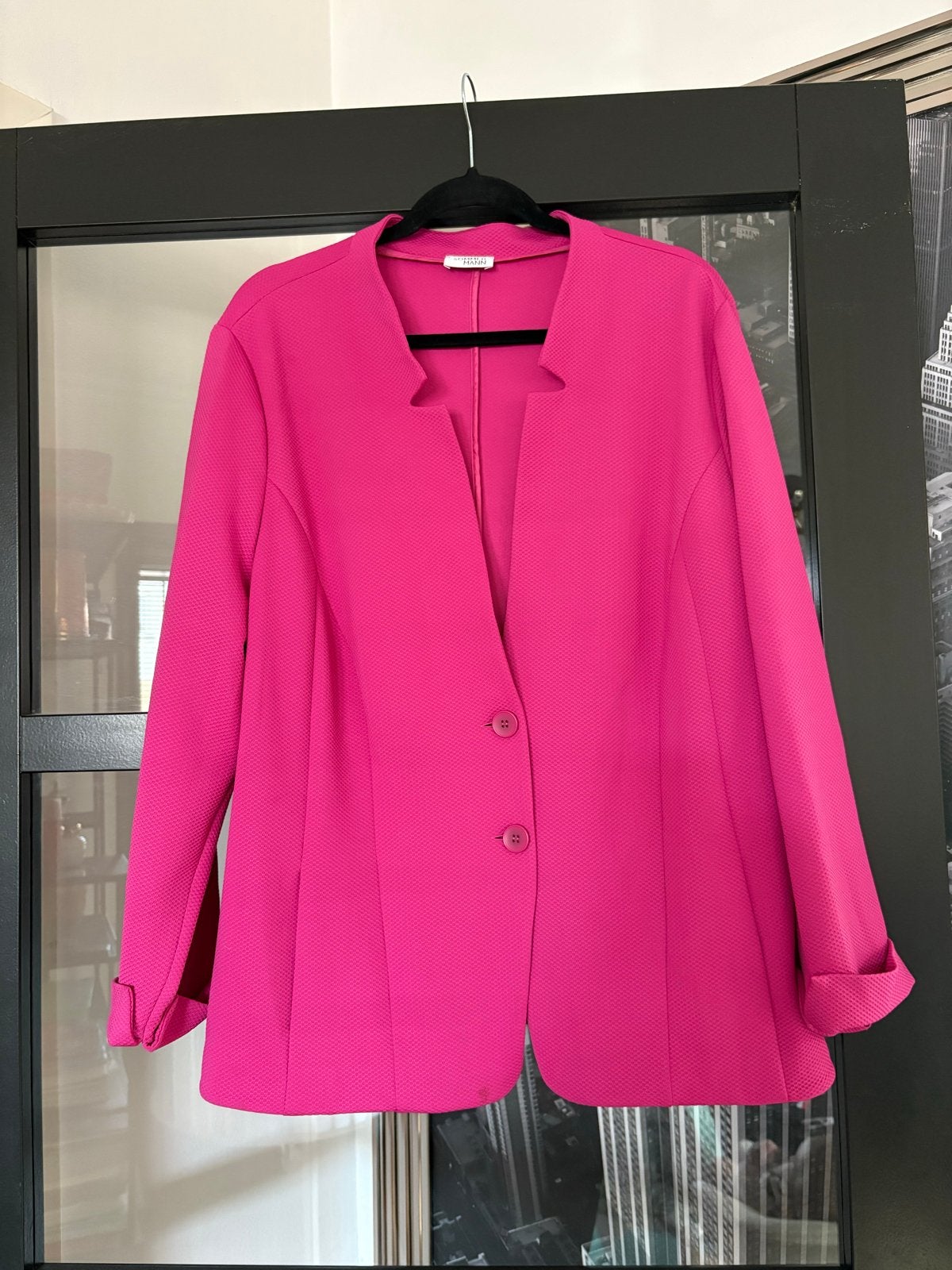 Sommermann roze jasje maat 50/52 (oksel 67cm), Kleding | Dames, Ophalen of Verzenden, Zo goed als nieuw, Roze, Jasje of Colbert