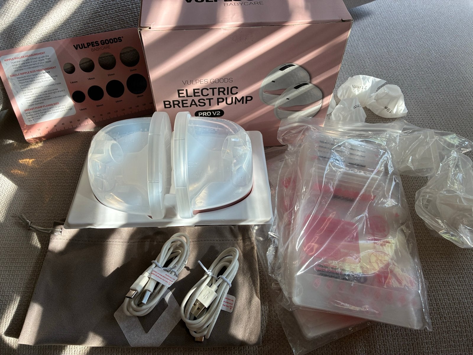 Vulpes Goods Elektrische Borstkolf Pro V2 - NIEUW, Ophalen of Verzenden, Zo goed als nieuw