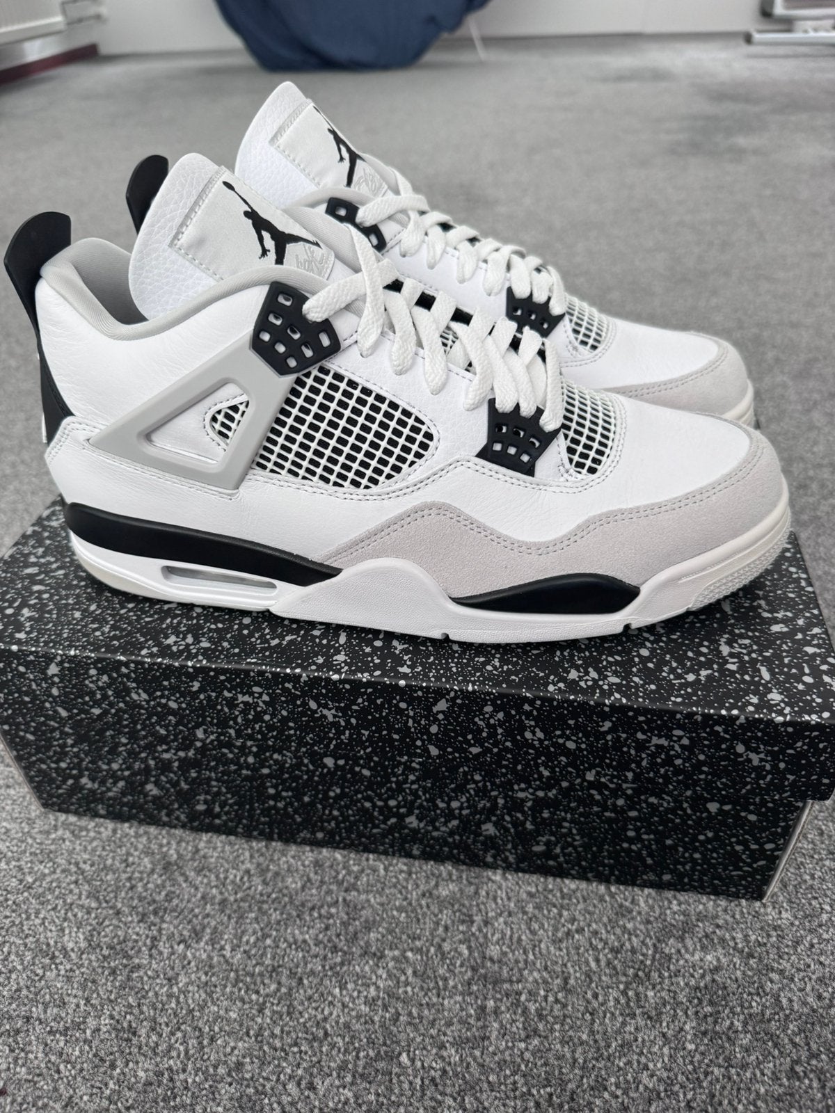 Jordan 4 Retro Military Black | 45, Kleding | Heren, Schoenen, Wit, Nieuw, Ophalen of Verzenden, Sneakers of Gympen