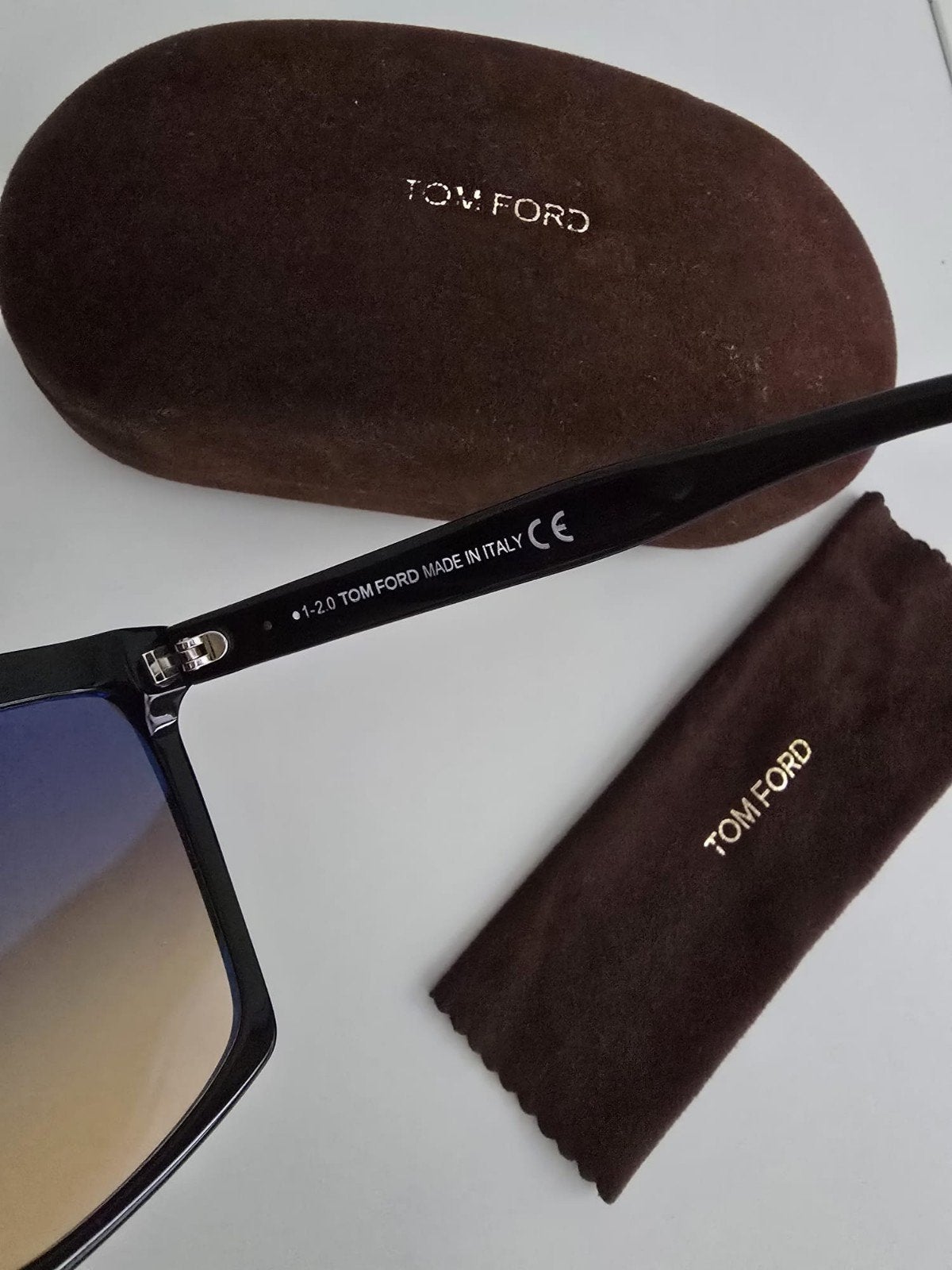 Tom Ford Sabrina-02 TF764 Zonnebril, Sieraden, Tassen en Uiterlijk, Zonnebril, Zwart, Zo goed als nieuw, Ophalen