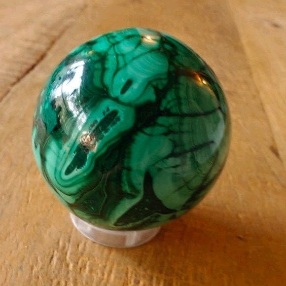 Malachiet bol, Verzamelen, Mineralen en Fossielen, Verzenden