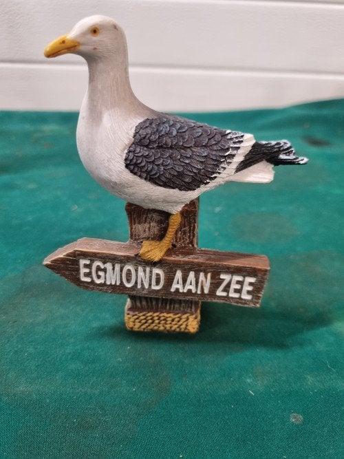 beeld meeuw egmond aan zee, Ophalen of Verzenden