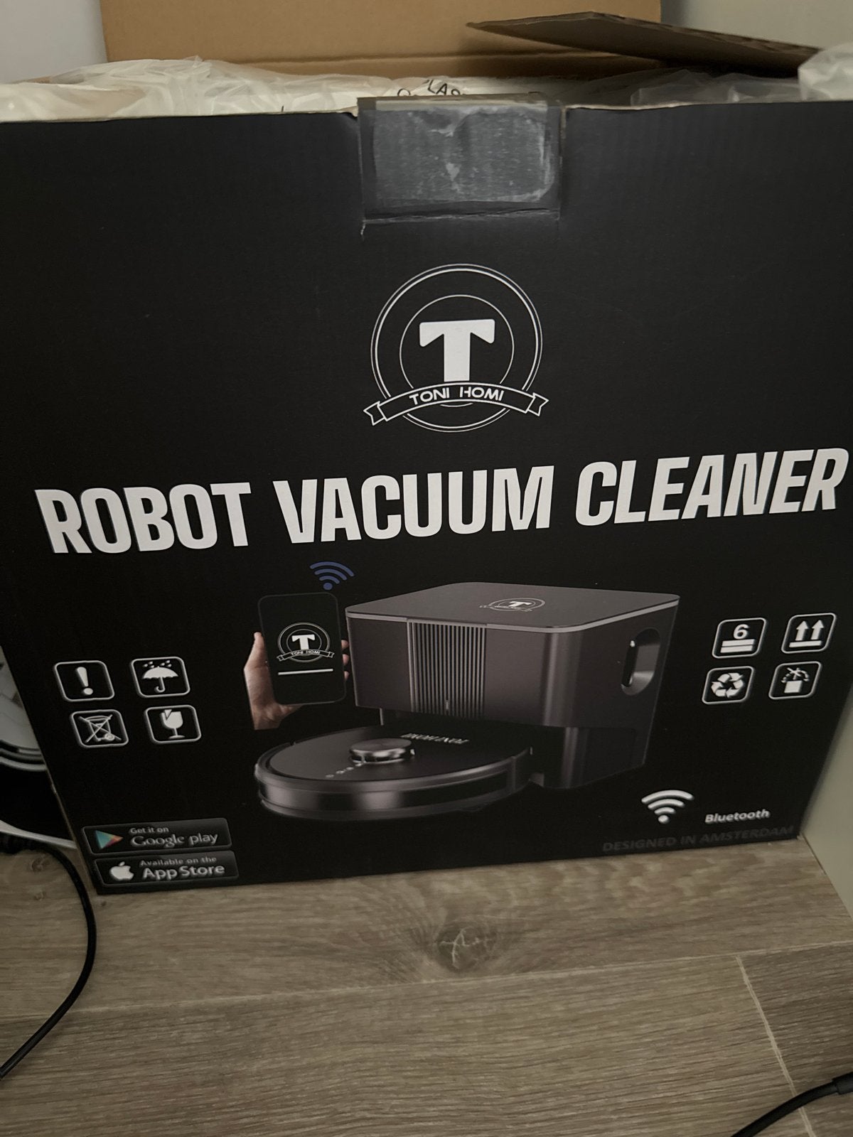 Toni Homi Robotstofzuiger - Zo goed als nieuw, Ophalen, Overige merken, Zo goed als nieuw, Robotstofzuiger