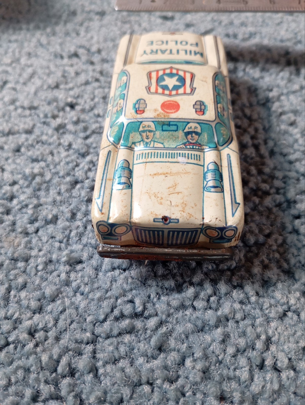 Vintage Military Police Auto Model izgst, Ophalen of Verzenden