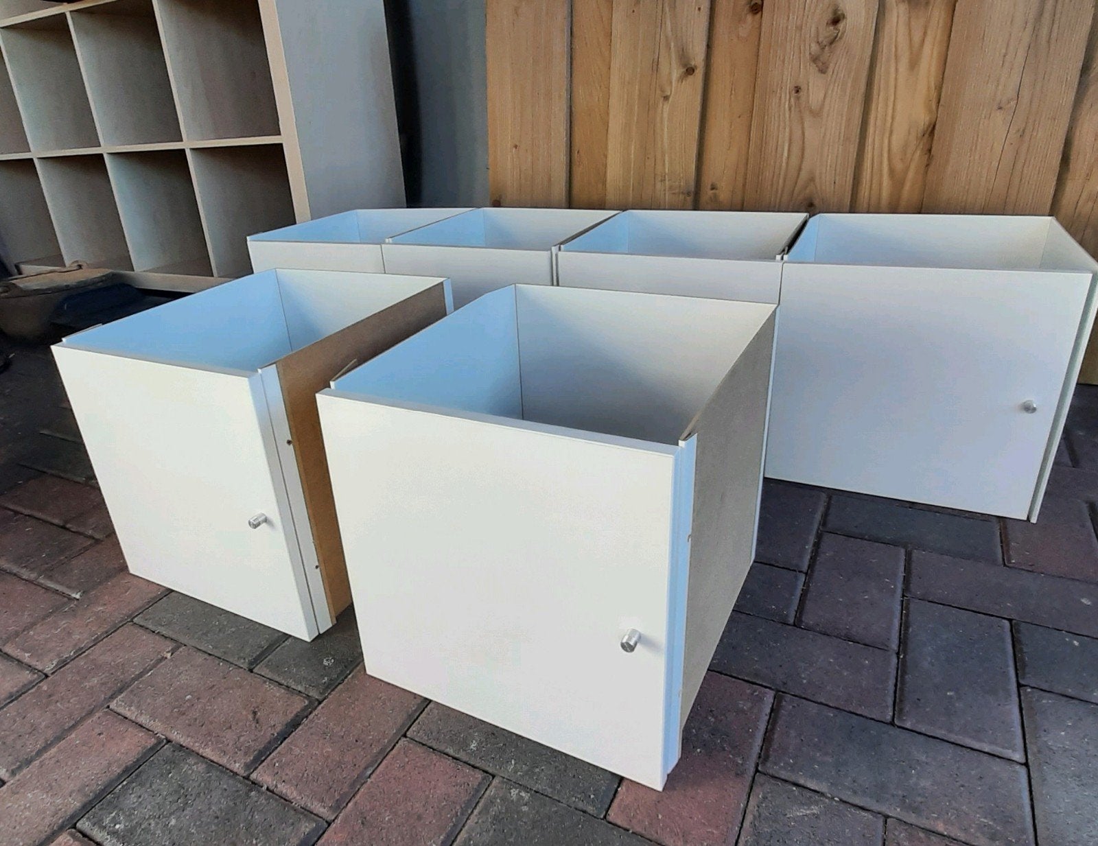 17 deurtjes  voor ikea kallax Vakkenkast, Ophalen, Zo goed als nieuw