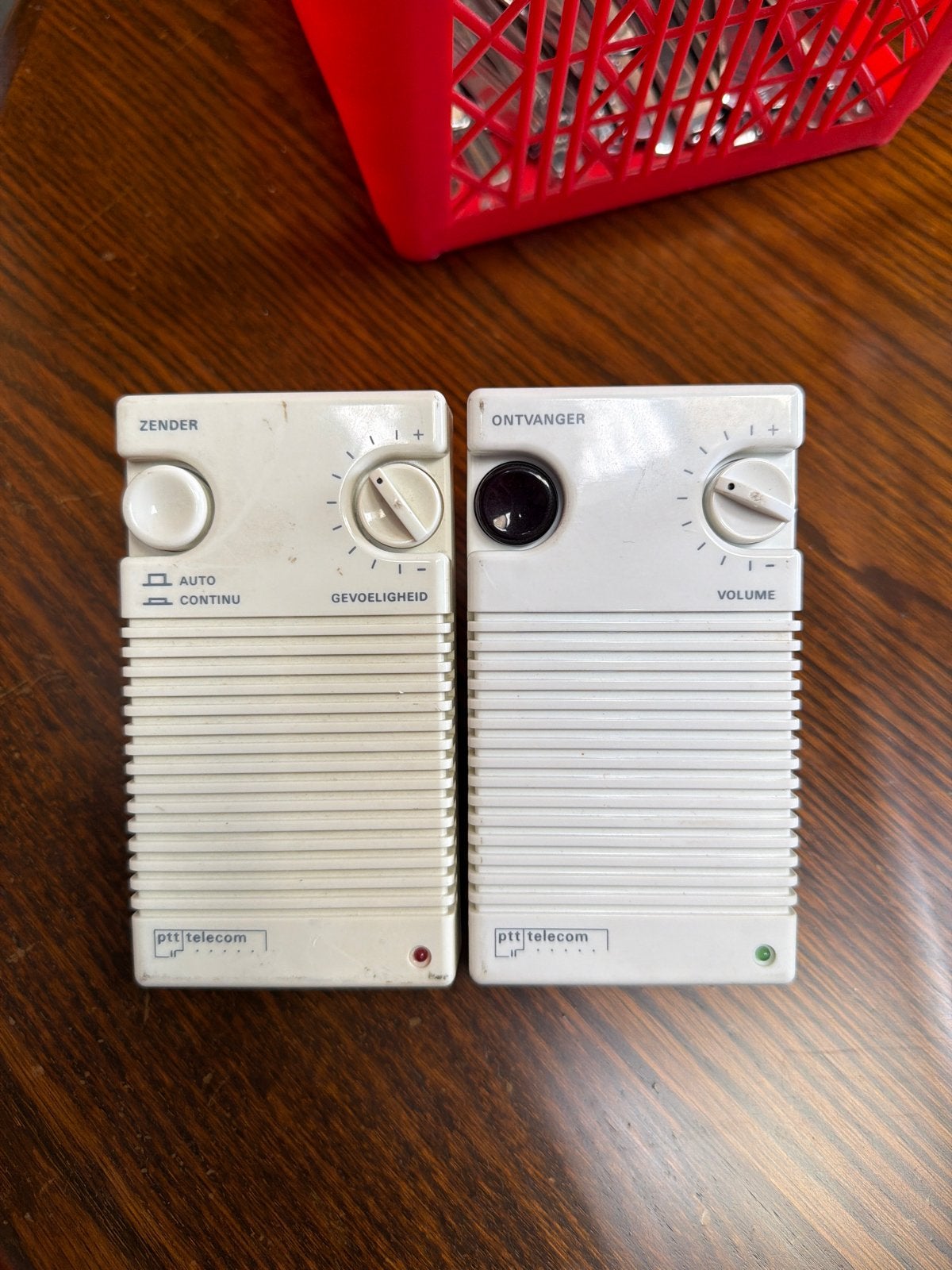 PTT Telecom Zender en Ontvanger Set - Vintage Communicatie, Telecommunicatie, Ophalen, Gebruikt, Zender en Ontvanger