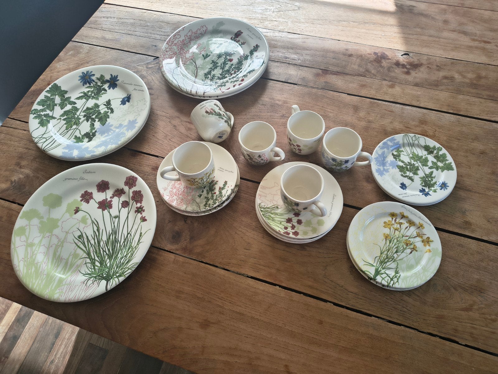 Gien L'Herbier du Roy servies uit Frankrijk, Overige merken, Klassiek, Ophalen of Verzenden, Zo goed als nieuw