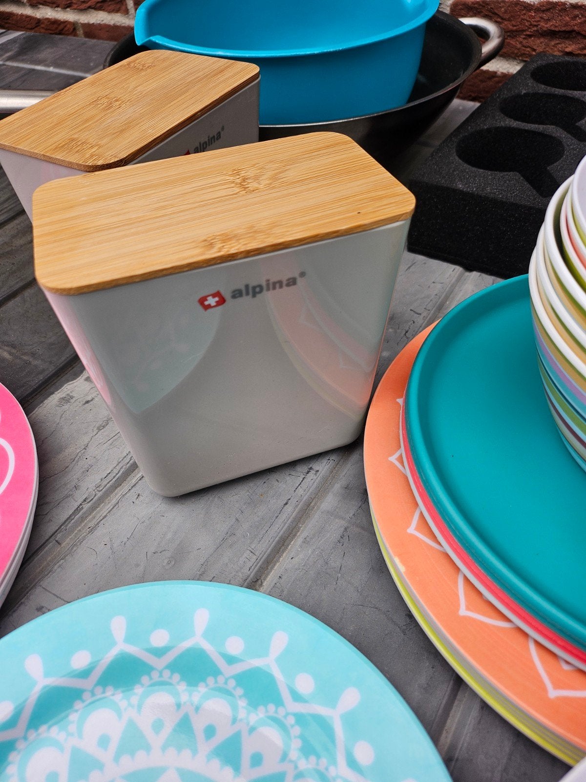 Campingservies, bestek, pannen en meer., Ophalen, Gebruikt
