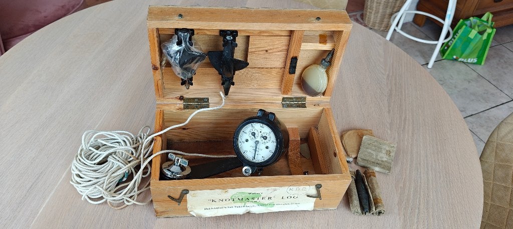 Vintage Walker's Knotmaster Log Mark III A, Ophalen, Gebruikt, Motorboot of Zeilboot, Gebruiksvoorwerp