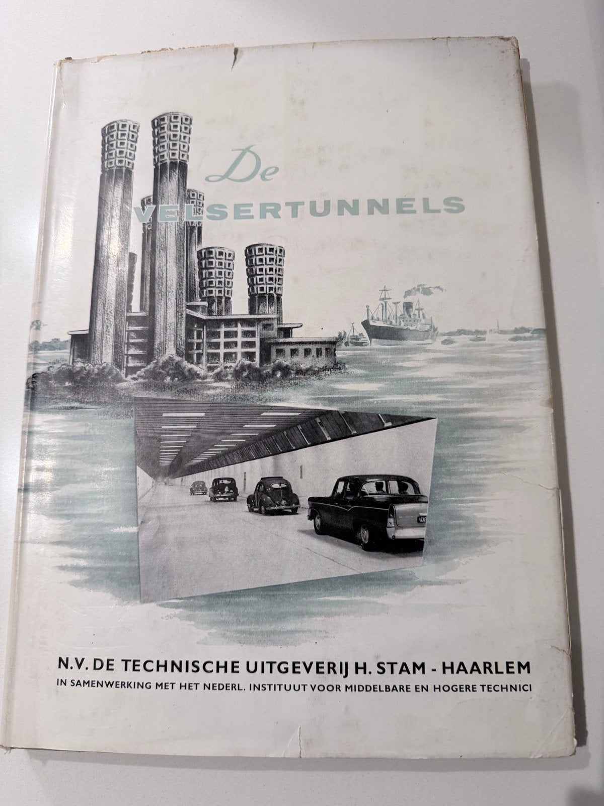 Uniek NS Spoorwegen Memorabilia - Boek Velsertunnel 1957, Ophalen of Verzenden, Gebruikt, Trein, Boek of Tijdschrift
