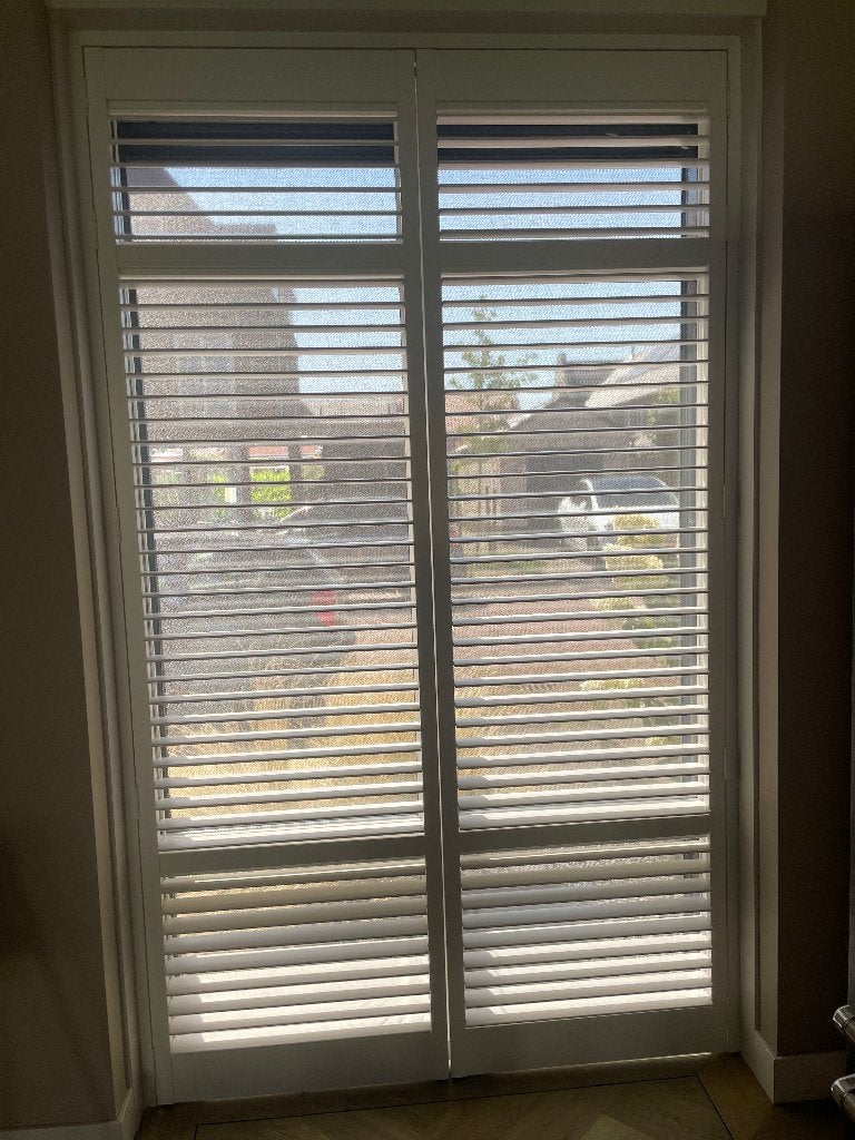 Luxe witte houten shutters, Ophalen, Gebruikt