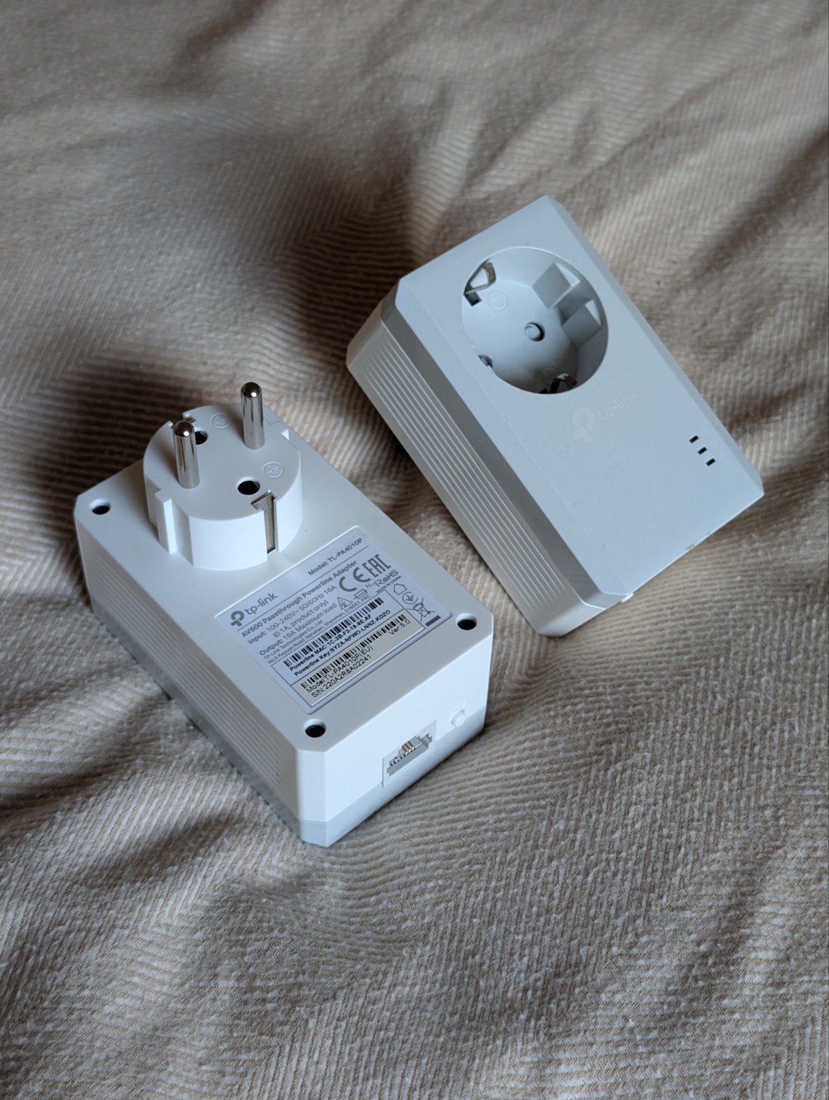 TP-Link AV600 Passthrough Powerline Adapters (2 stuks), Computers en Software, Powerlines, Ophalen of Verzenden, Gebruikt, TP-Link