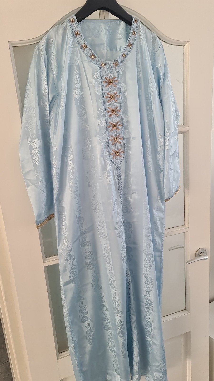 Nieuwe simpele kaftan maat L/XL, Ophalen, Nieuw, Maat 42/44 (L), Blauw