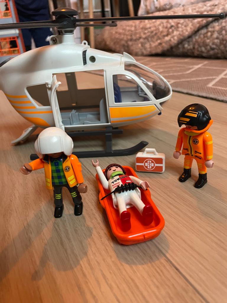 Playmobil traumahelikopter, Ophalen of Verzenden, Zo goed als nieuw
