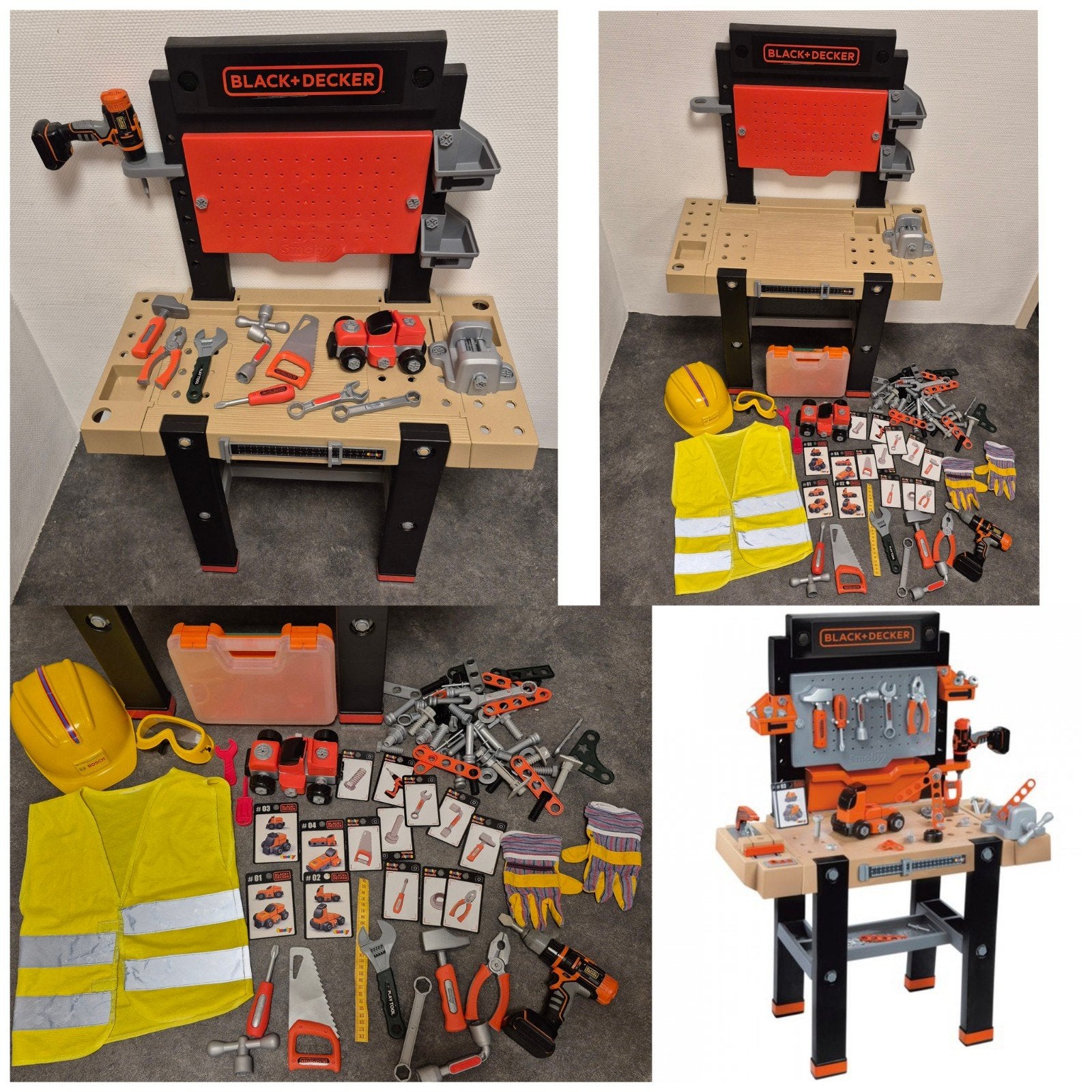 Smoby Black & Decker Bricolo - Speelgoedwerkbank, Ophalen of Verzenden, Zo goed als nieuw