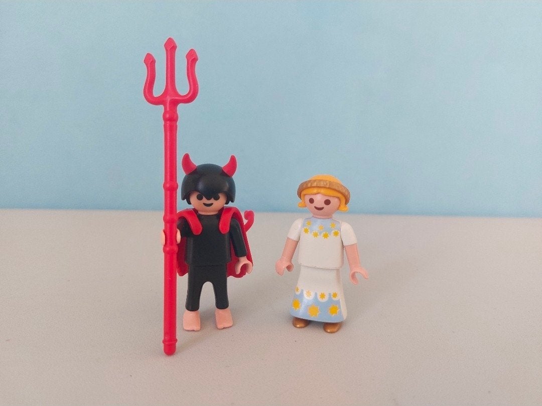 Playmobil- Duivel en Engel, Kinderen en Baby's, Ophalen of Verzenden, Zo goed als nieuw