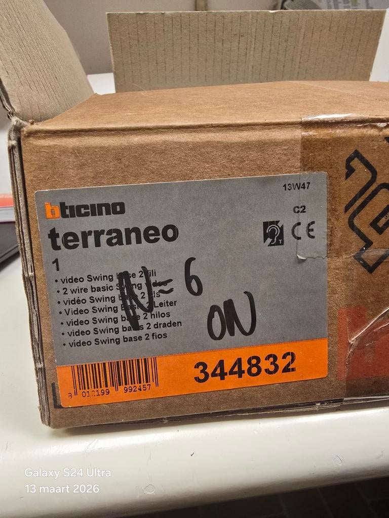 Bticino Terraneo video intercom 2-draads nieuw in doos, Ophalen of Verzenden, Nieuw, Overige typen