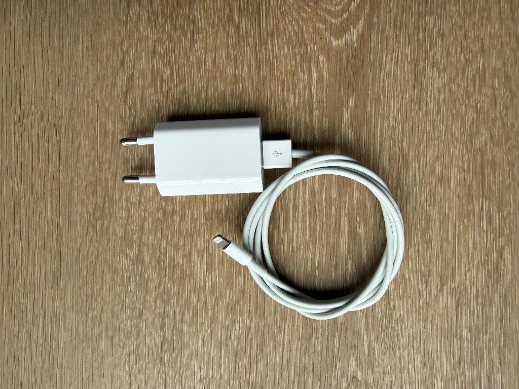 🔺Originele 5W Lightning USB Oplader voor Apple iPhone, Lightning, Zo goed als nieuw, Oplaadkabel, Apple