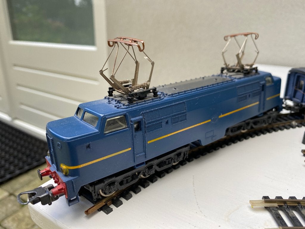 Vintage H0 modeltreinbaan merk Lima – Complete set, Hobby en Vrije tijd, Gelijkstroom, Ophalen of Verzenden, NS, Lima
