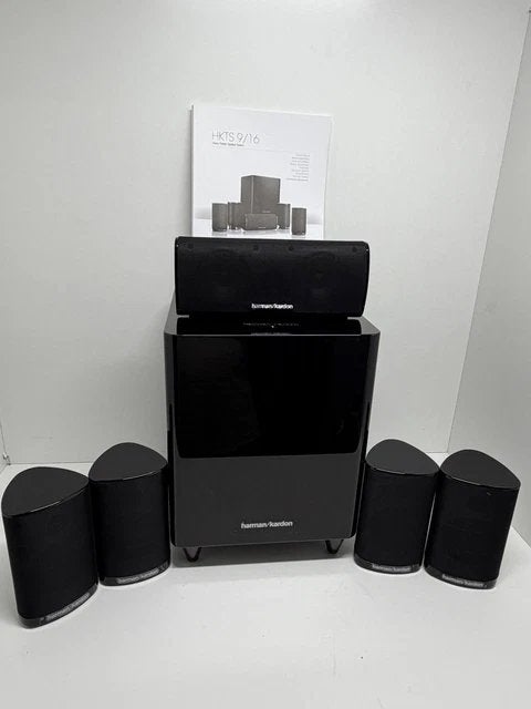 Harman-Kardon HKTS 9/16 Home Theater Systeem met Subwoofer, Gebruikt, Blu-ray-speler, 70 watt of meer, 5.1-systeem