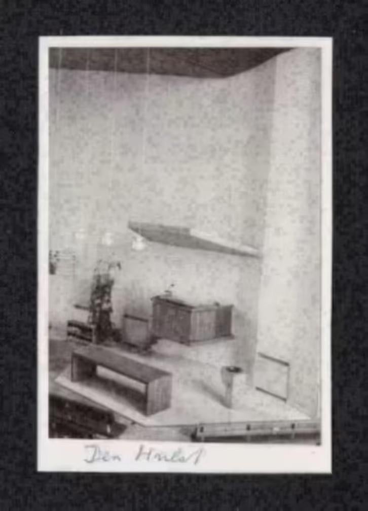 Foto Den Hulst Kerk Interieur Preekstoel., Foto, Ophalen of Verzenden, Zo goed als nieuw, 1940 tot 1960
