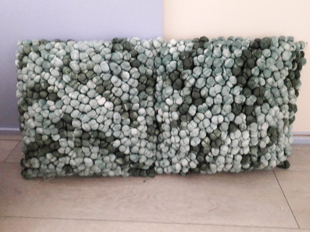4 Sierkussens, Wasbaar, Overige merken, Blauw, Vierkant
