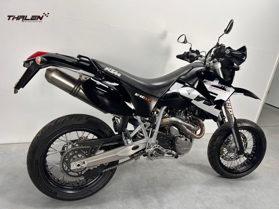 KTM 640 LC 4 Supermoto Prestige (bj 2004) 28,500 km, Motoren, KTM, Motorrijbewijs A, Bedrijf, Onbekend