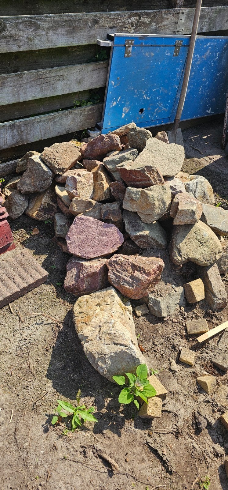 Grote natuurstenen keien GRATIS, Tuin en Terras, Grind, Keien en Split, Gebruikt, Ophalen
