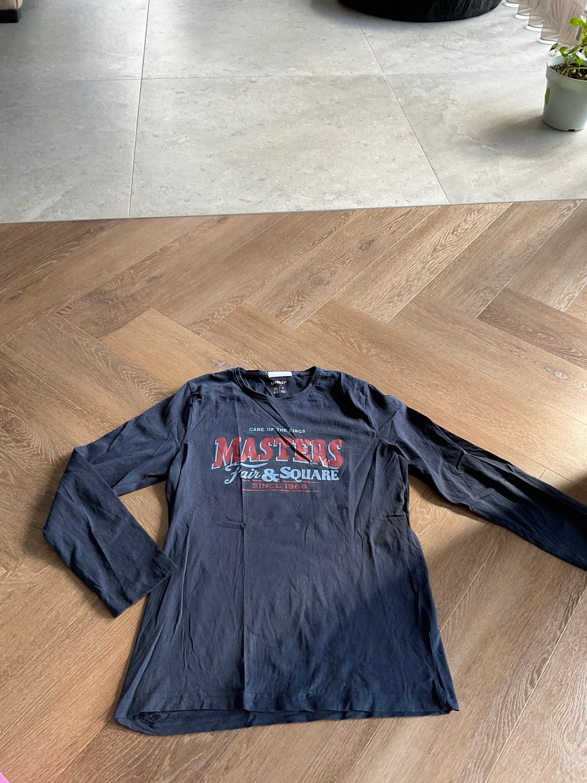 Heren pyjama shirt lange mouwen - LIVERGY, Ophalen of Verzenden, Zo goed als nieuw, Maat 52/54 (L)