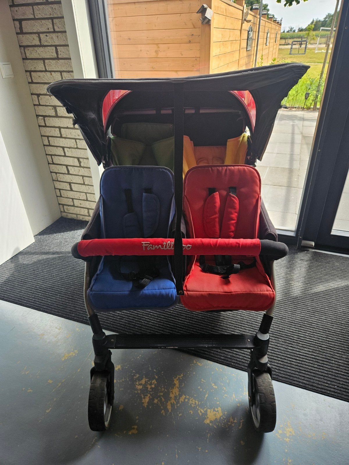 Familidoo vierlingwagen, Kinderen en Baby's, Tweelingen en Meerlingen, Ophalen, Kinderwagen of Buggy