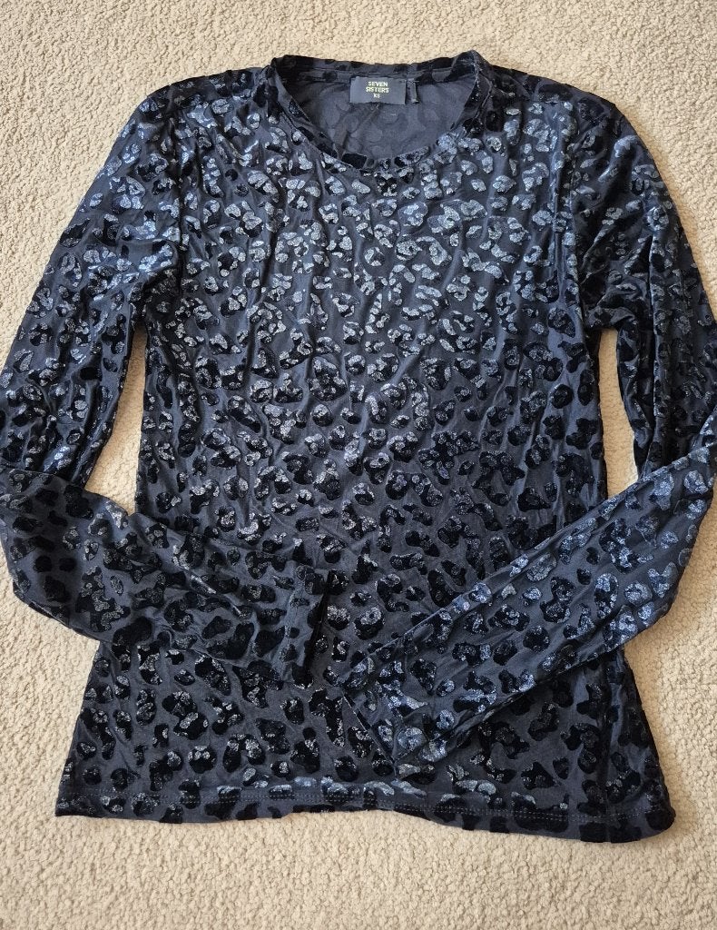 Glanzend shirt zwart Seven Sisters XS nieuw, Seven Sisters, Zwart, Nieuw, Ophalen of Verzenden