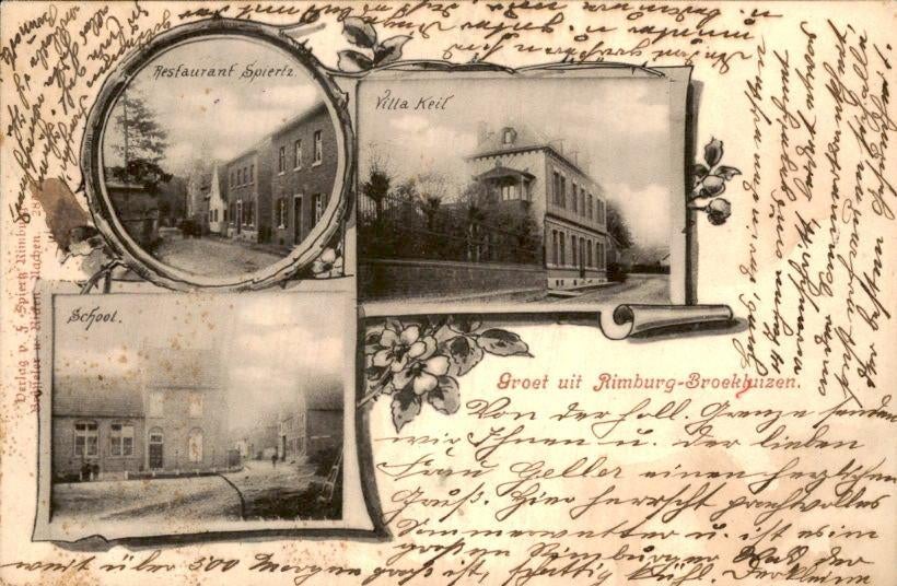 Rimburg - Broekhuizen - Drieluik - 1899, Verzenden, Voor 1920, Gelopen, Limburg