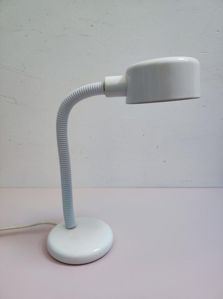 Witte vintage tafellamp, Ophalen of Verzenden, Minder dan 50 cm