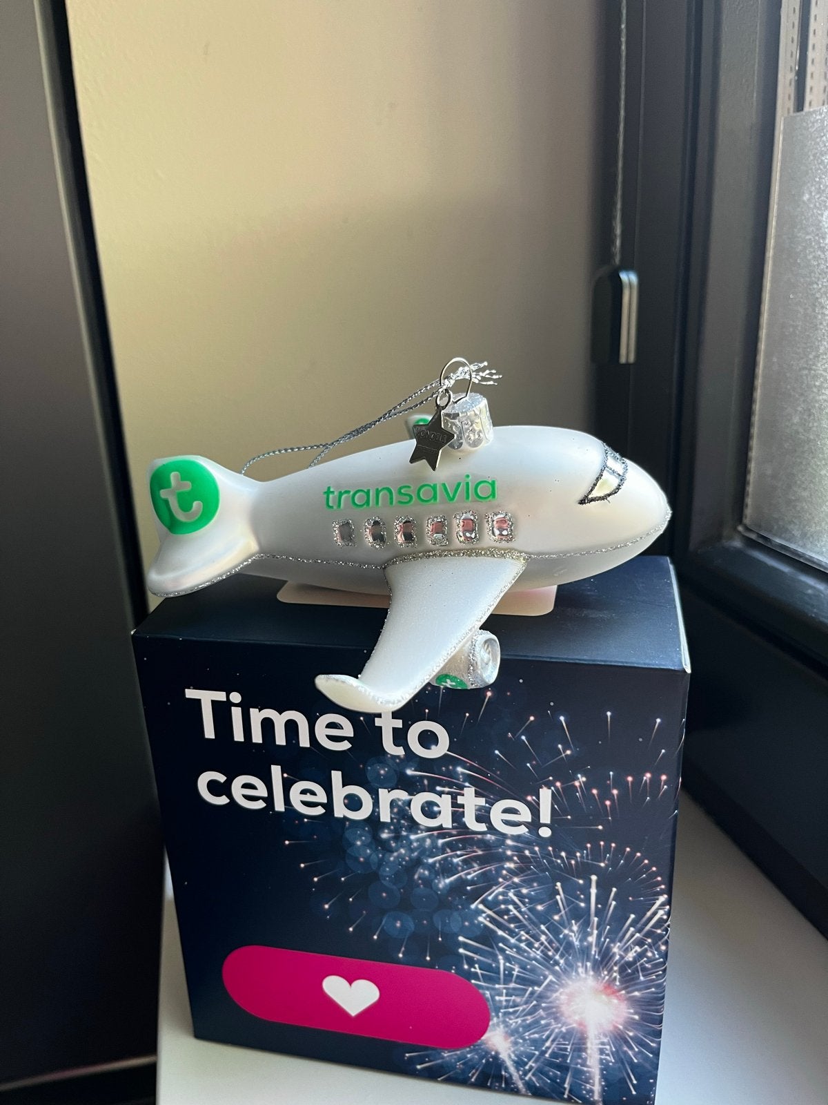 Kerstbal/ornament Transavia van Vondels, Ophalen of Verzenden, Nieuw
