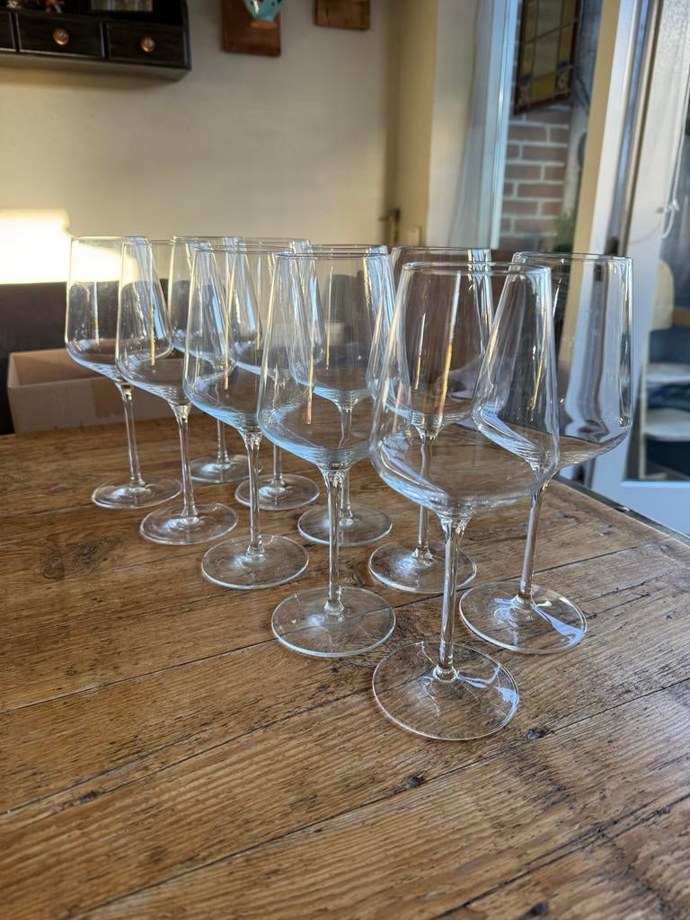 10 VIVO Villeroy & Boch rode wijnglazen, Huis en Inrichting, Keuken | Servies, Zo goed als nieuw, Glas of Glazen, Glas, Ophalen of Verzenden