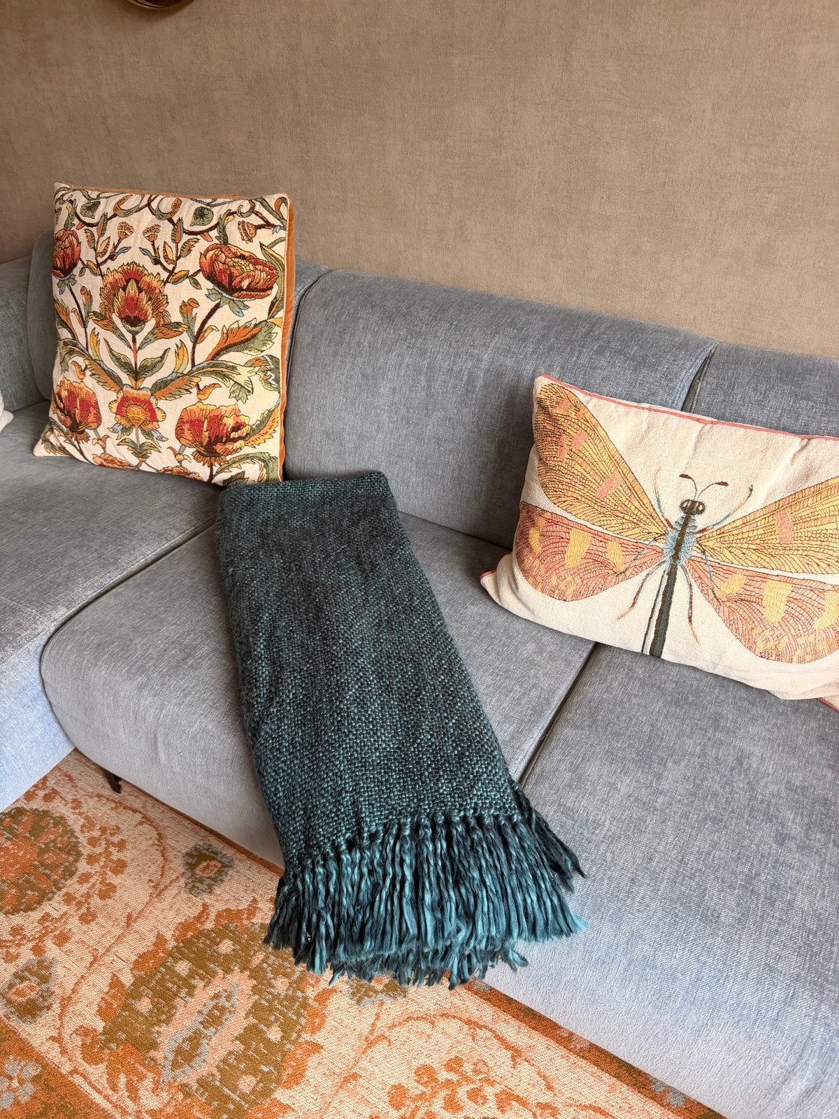 Blauw Plaid 125/150 zo goed als nieuw Vt wonen, Ophalen of Verzenden, Zo goed als nieuw, Plaid, Blauw