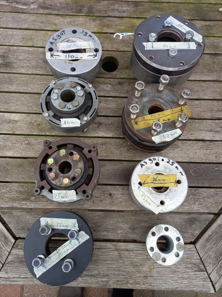 Flexibele koppelingen 25/30/35/38/39mm, Ophalen