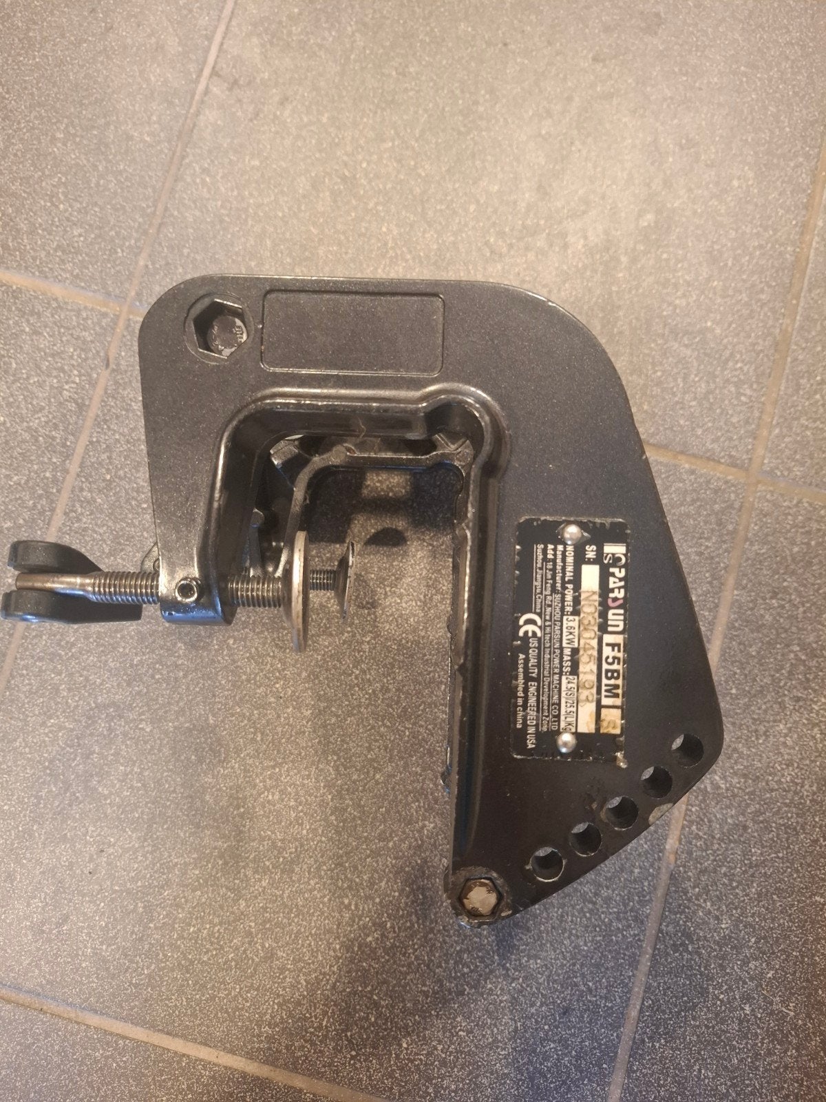 Bracket voor Parsun 5pk Fourstroke buitenboordmotor, Ophalen of Verzenden, Gebruikt, Motor en Techniek